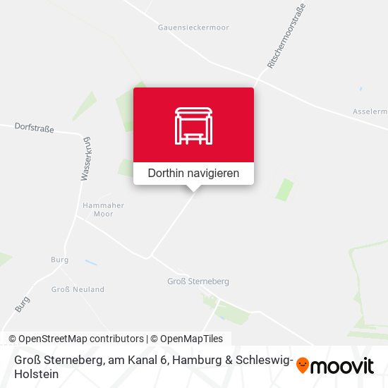 Groß Sterneberg, am Kanal 6 Karte