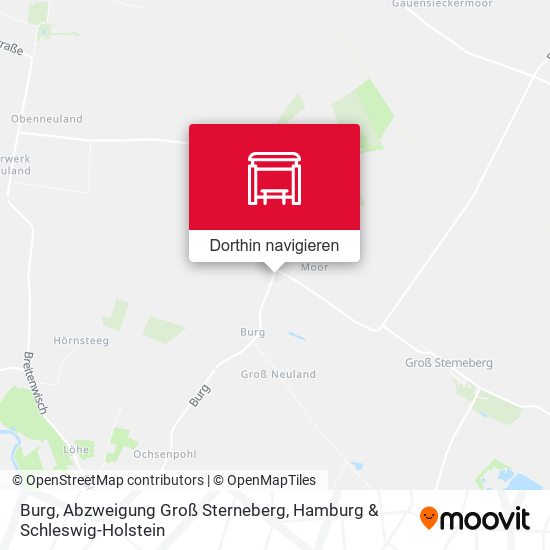 Burg, Abzweigung Groß Sterneberg Karte