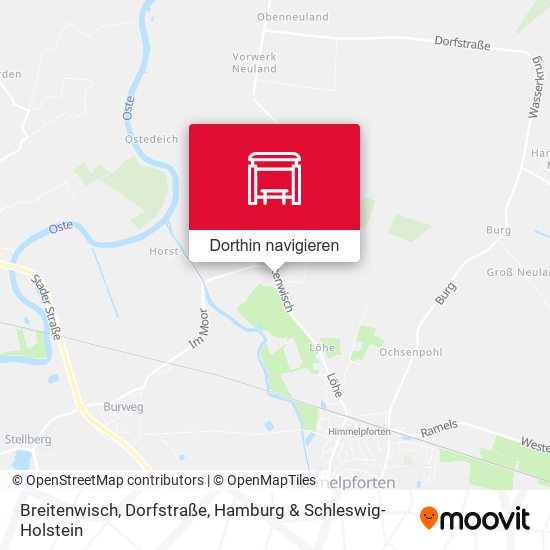 Breitenwisch, Dorfstraße Karte