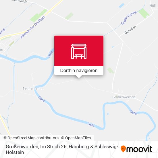 Großenwörden, Im Strich 26 Karte