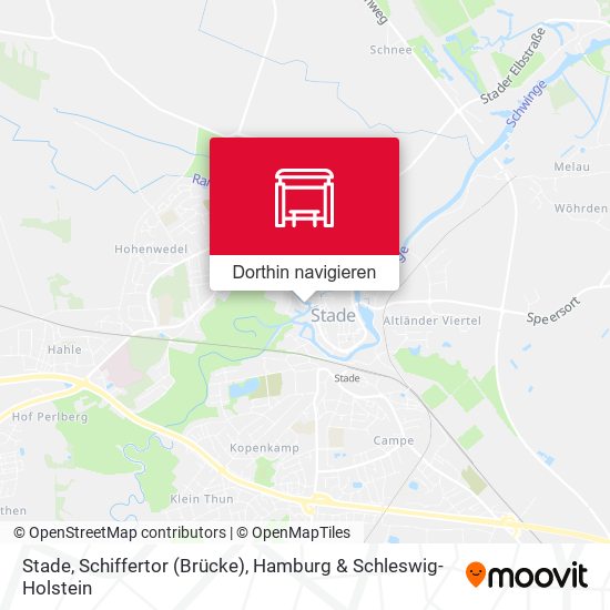 Stade, Schiffertor (Brücke) Karte