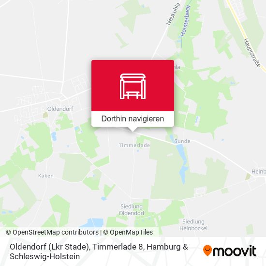 Oldendorf (Lkr Stade), Timmerlade 8 Karte