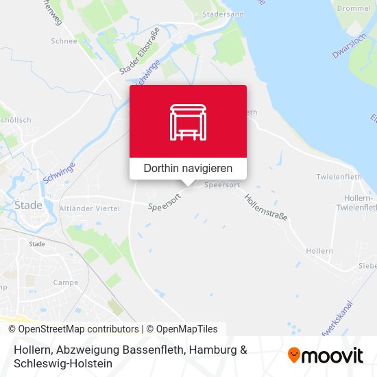 Hollern, Abzweigung Bassenfleth Karte