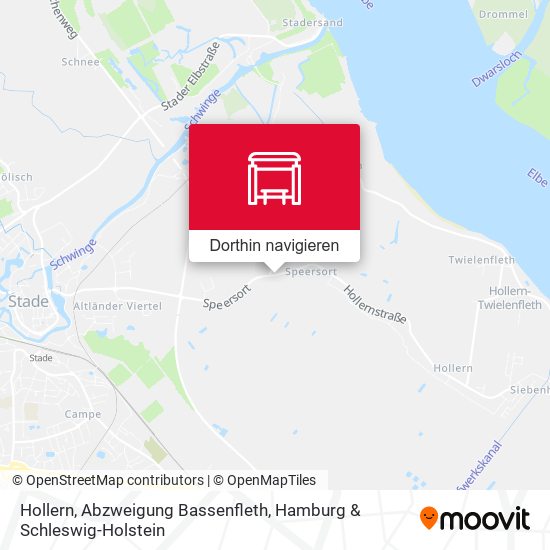 Hollern, Abzweigung Bassenfleth Karte