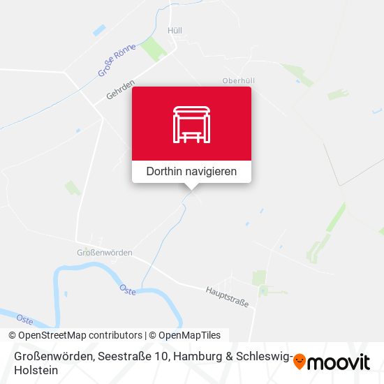 Großenwörden, Seestraße 10 Karte