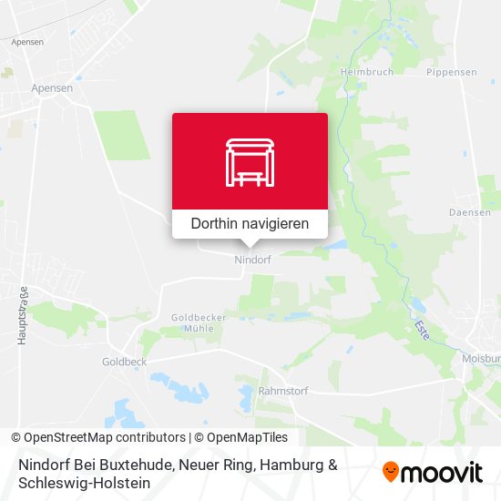 Nindorf Bei Buxtehude, Neuer Ring Karte