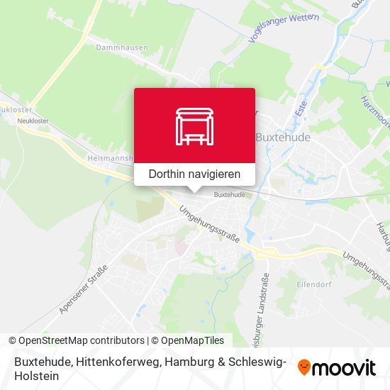 Buxtehude, Hittenkoferweg Karte