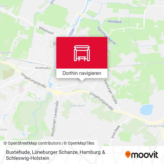 Buxtehude, Lüneburger Schanze Karte
