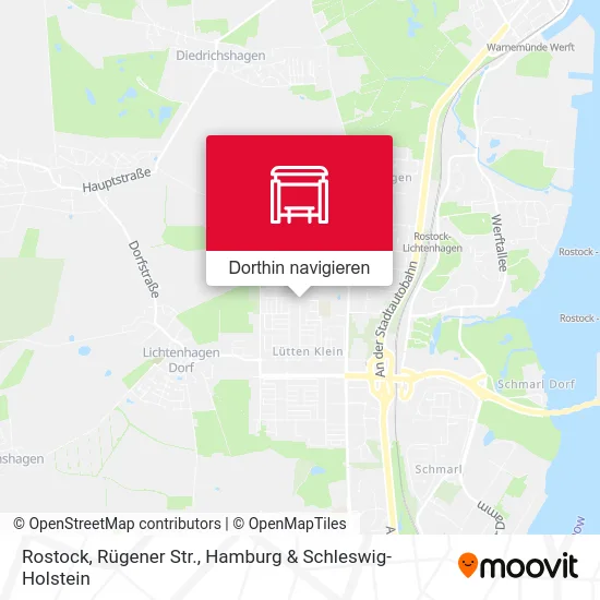 Rostock, Rügener Str. Karte