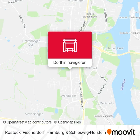 Rostock, Fischerdorf Karte