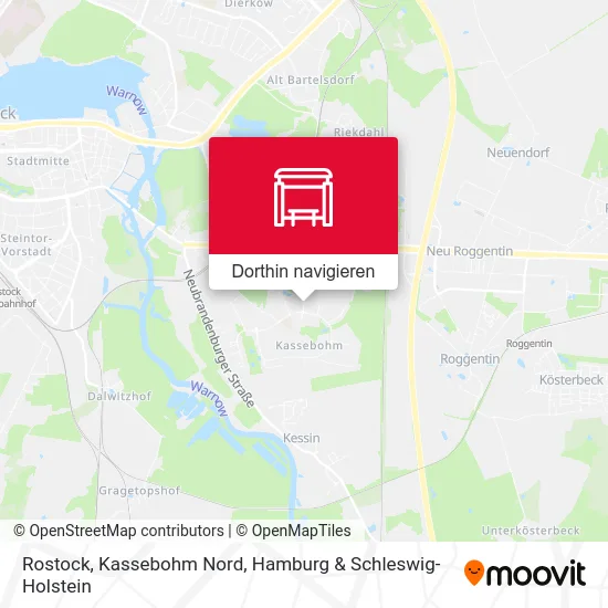 Rostock, Kassebohm Nord Karte