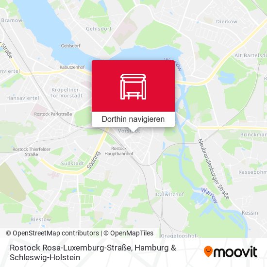 Rostock Rosa-Luxemburg-Straße Karte