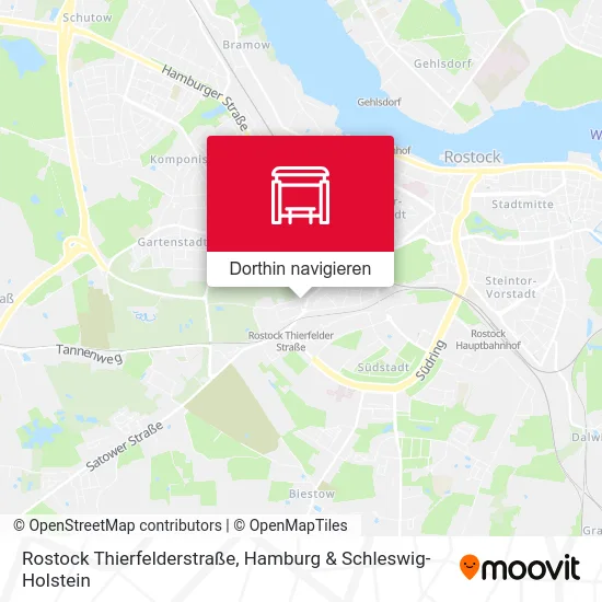 Rostock Thierfelderstraße Karte