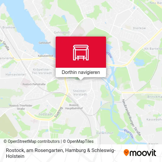 Rostock, am Rosengarten Karte