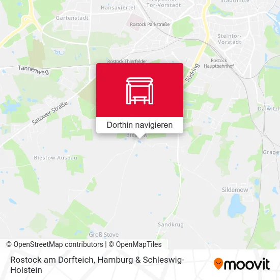 Rostock am Dorfteich Karte