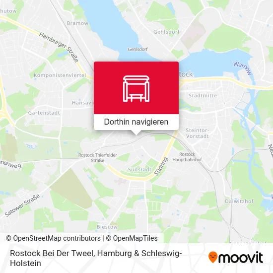 Rostock Bei Der Tweel Karte