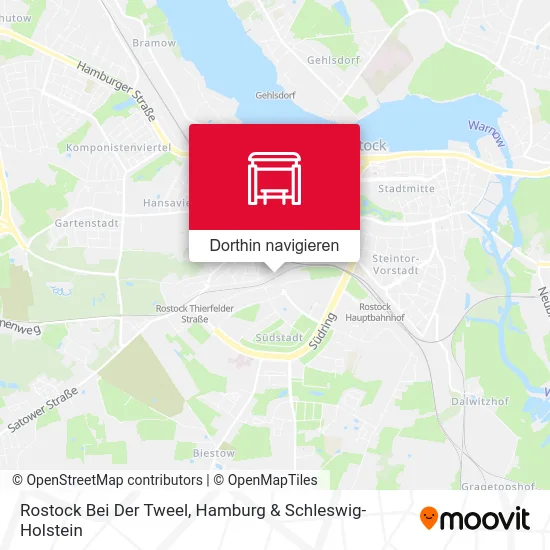 Rostock Bei Der Tweel Karte