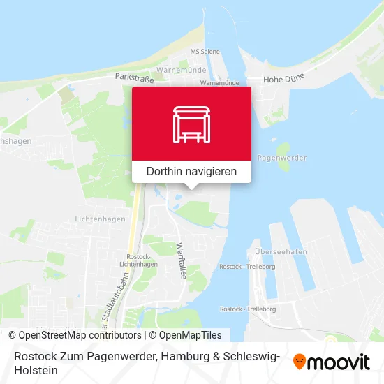 Rostock Zum Pagenwerder Karte