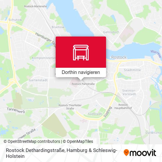 Rostock Dethardingstraße Karte