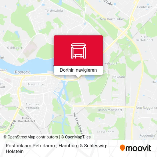 Rostock am Petridamm Karte