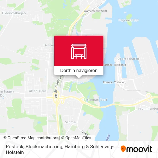 Rostock, Blockmacherring Karte