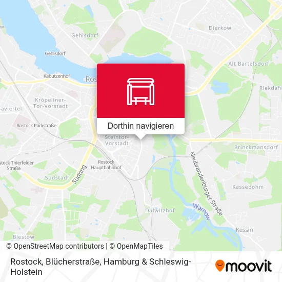 Rostock, Blücherstraße Karte