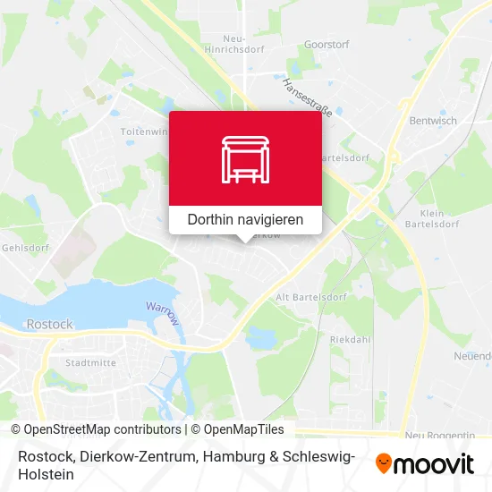Rostock, Dierkow-Zentrum Karte