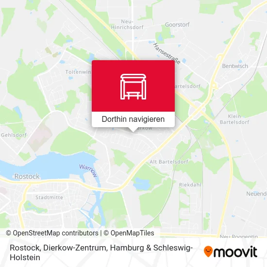 Rostock, Dierkow-Zentrum Karte