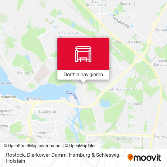 Rostock, Dierkower Damm Karte