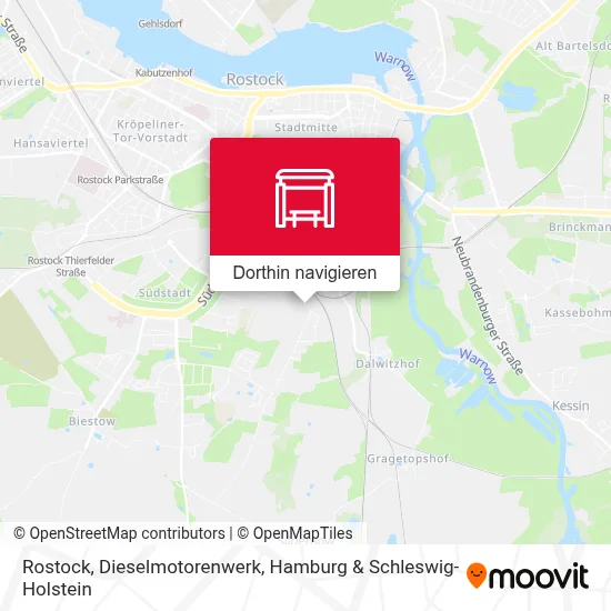 Rostock, Dieselmotorenwerk Karte