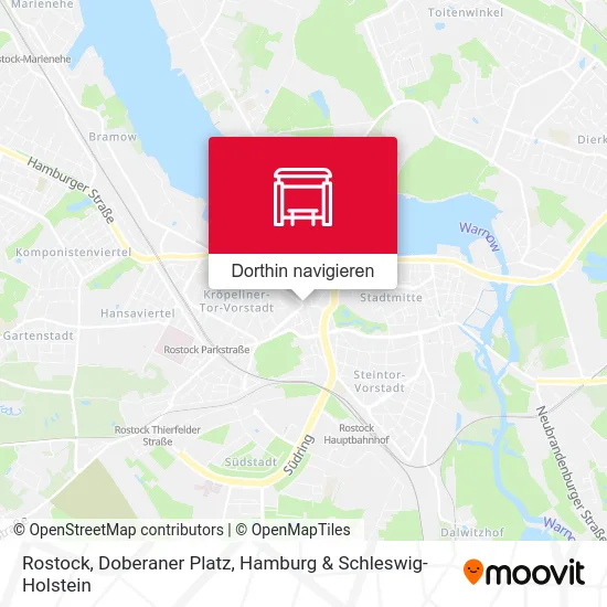 Rostock, Doberaner Platz Karte