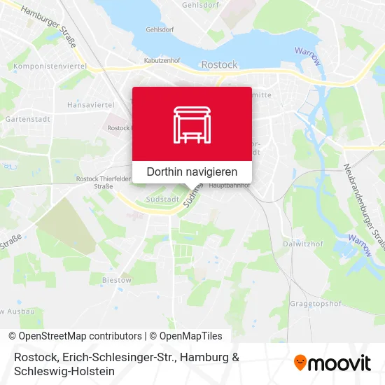 Rostock, Erich-Schlesinger-Str. Karte