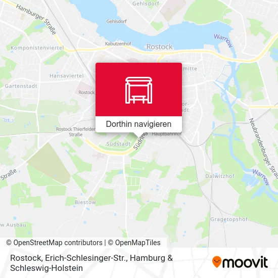 Rostock, Erich-Schlesinger-Str. Karte