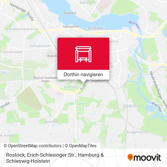 Rostock, Erich-Schlesinger-Str. Karte