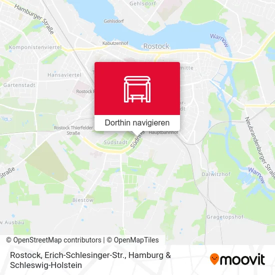 Rostock, Erich-Schlesinger-Str. Karte