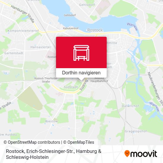 Rostock, Erich-Schlesinger-Str. Karte
