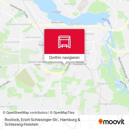 Rostock, Erich-Schlesinger-Str. Karte