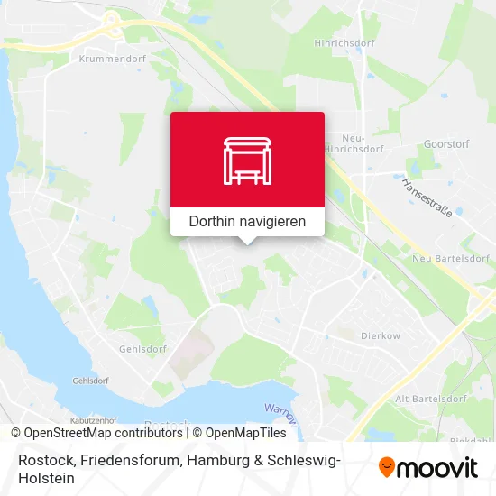 Rostock, Friedensforum Karte