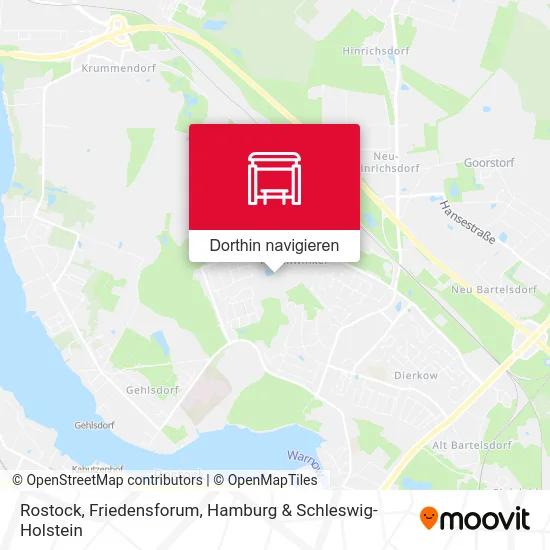 Rostock, Friedensforum Karte