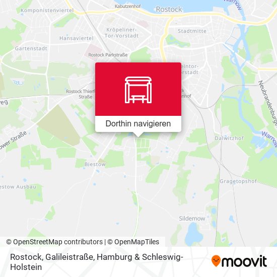 Rostock, Galileistraße Karte