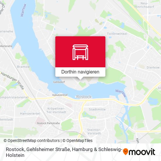 Rostock, Gehlsheimer Straße Karte
