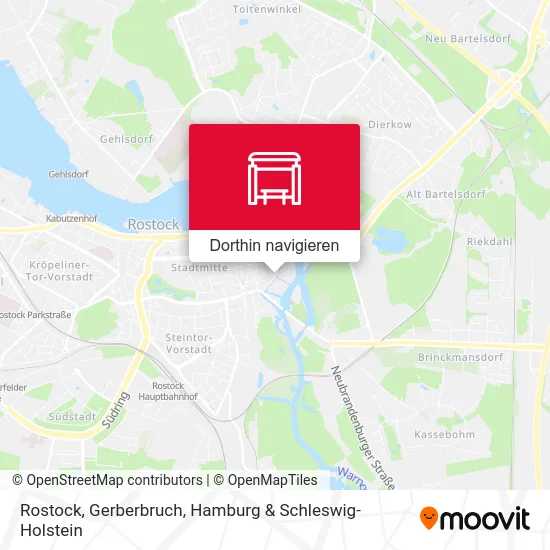 Rostock, Gerberbruch Karte