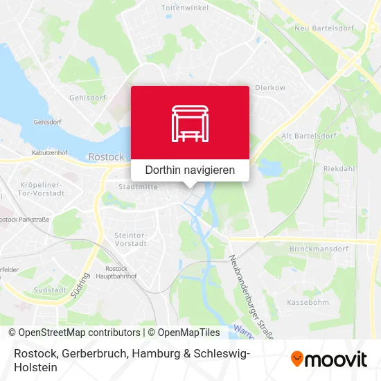 Rostock, Gerberbruch Karte