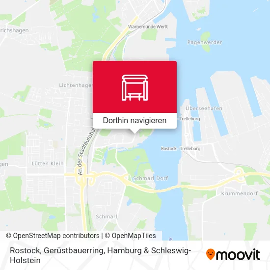 Rostock, Gerüstbauerring Karte