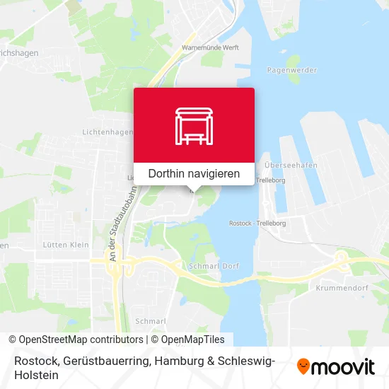 Rostock, Gerüstbauerring Karte