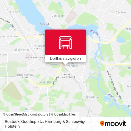 Rostock, Goetheplatz Karte