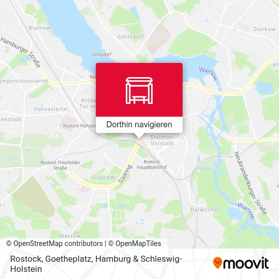 Rostock, Goetheplatz Karte