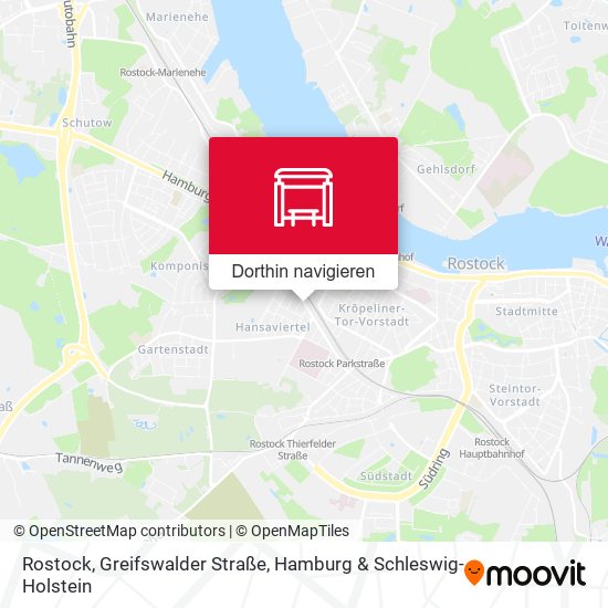 Rostock, Greifswalder Straße Karte