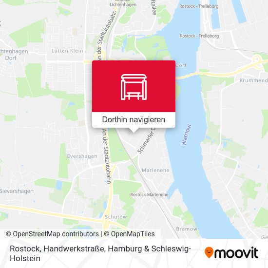 Rostock, Handwerkstraße Karte