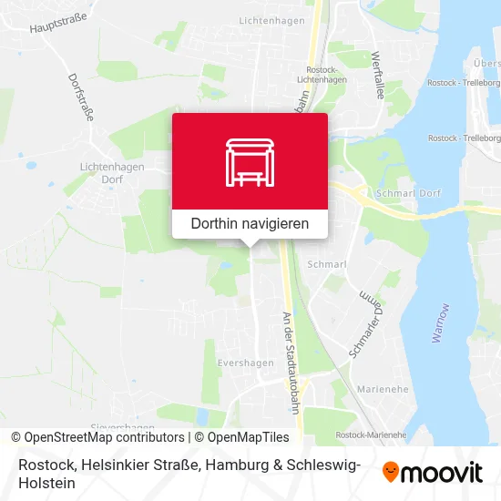 Rostock, Helsinkier Straße Karte